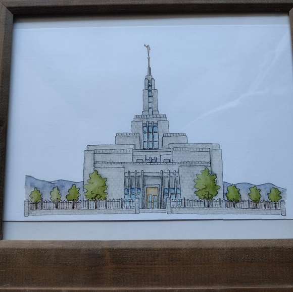 Beautiful Drawing of Salt lake City Temple - Picture 3 of 6